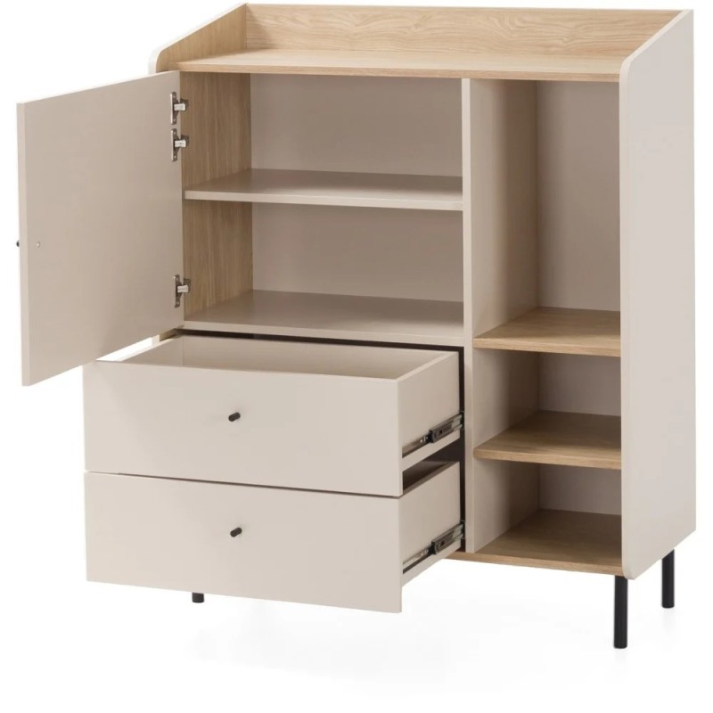 Komoda ALEX s 1 dvířky a 2 zásuvkami