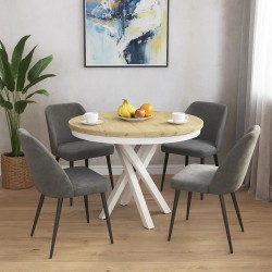 Kulatý skládací stůl KRIS - moderní a elegantní