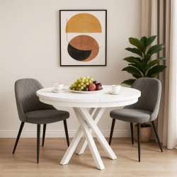 Kulatý skládací stůl KRIS - moderní a elegantní