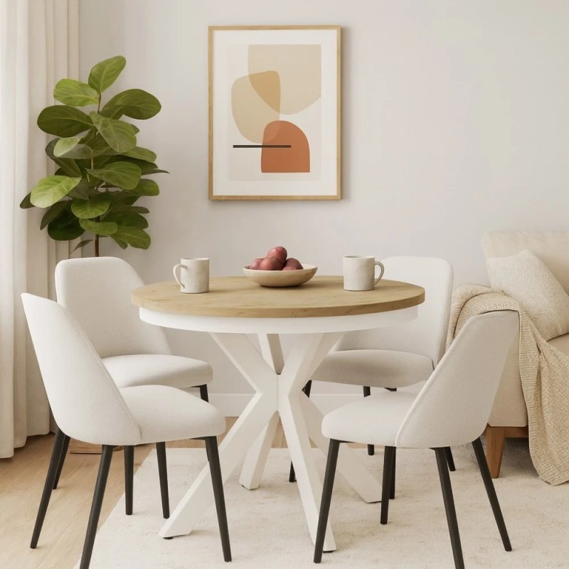 Kulatý skládací stůl BILBAO - moderní a robustní