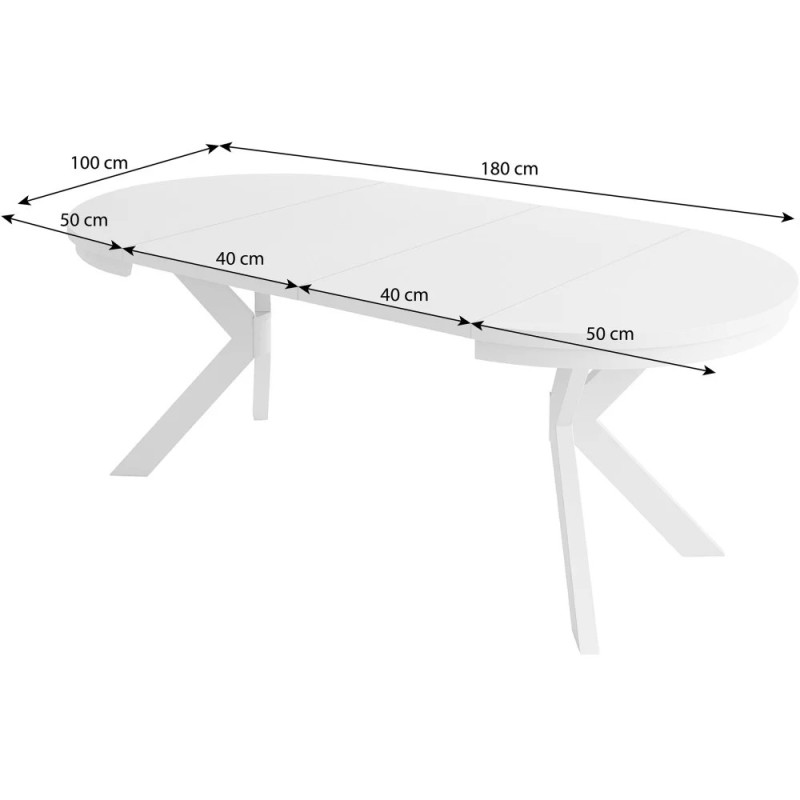 Kulatý skládací stůl BILBAO - moderní a robustní