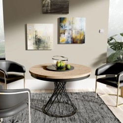 Kulatý rozkládací stůl LAURA - elegantní a moderní