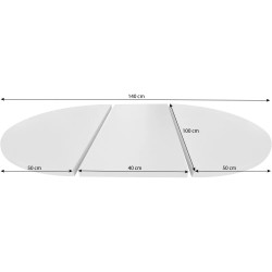 Kulatý rozkládací stůl LAURA - elegantní a moderní