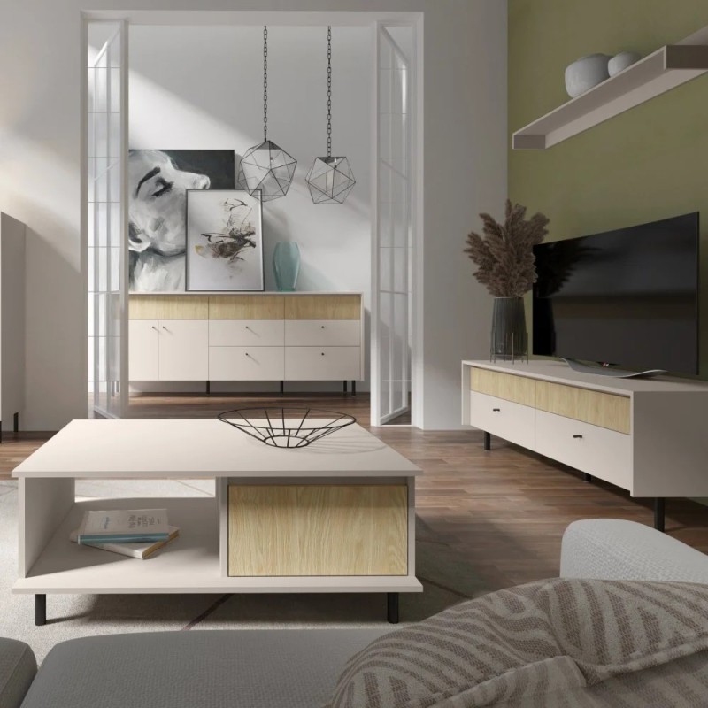 Příborník MONAKO se 2 zásuvkami a 3 dvířky - moderní a elegantní