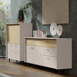 Knihovna MONAKO se 4 zásuvkami - moderní a funkční design