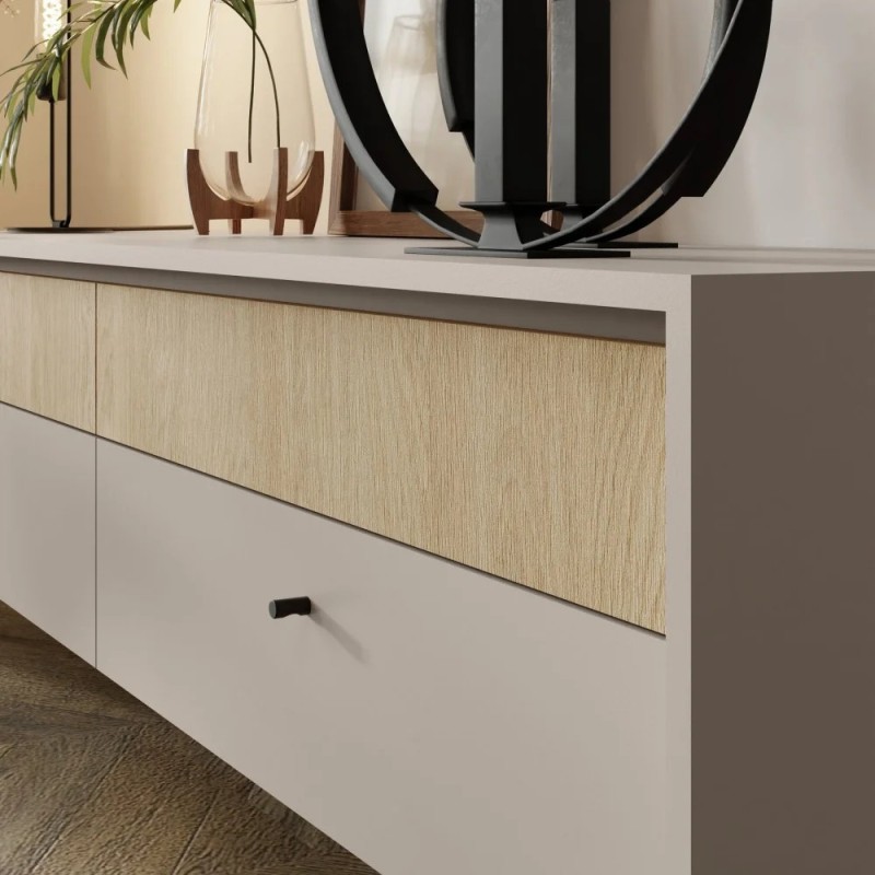 Komoda MONAKO 7 zásuvek a 2 dvířka - elegantní, moderní a prostorná