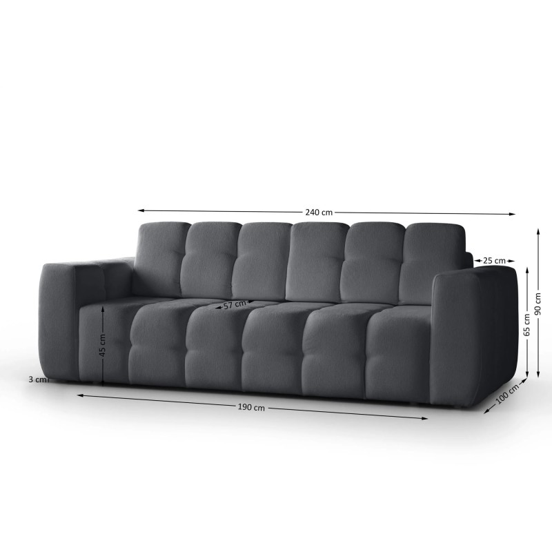 Mini pohovka BONA Rozkládací pohovka + sada pufů