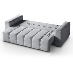 Mini pohovka BONA Rozkládací pohovka + sada pufů