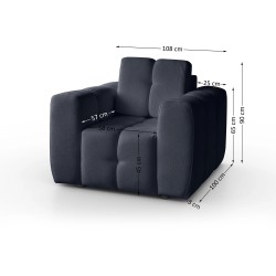 Sedací souprava BONA Pohovka + křeslo + puf