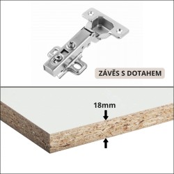 HOME Dvoudveřová RTV skříňka s lištami - moderní, funkční