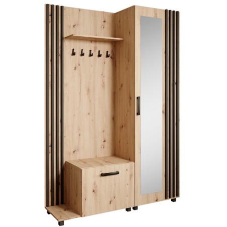 Šatní set s věšáky a zrcadlem LIVIA