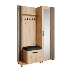 Šatní set s věšáky a zrcadlem LIVIA