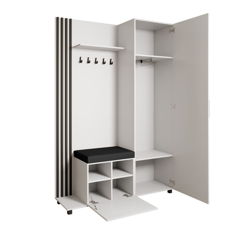 Šatní set s věšáky a zrcadlem LIVIA