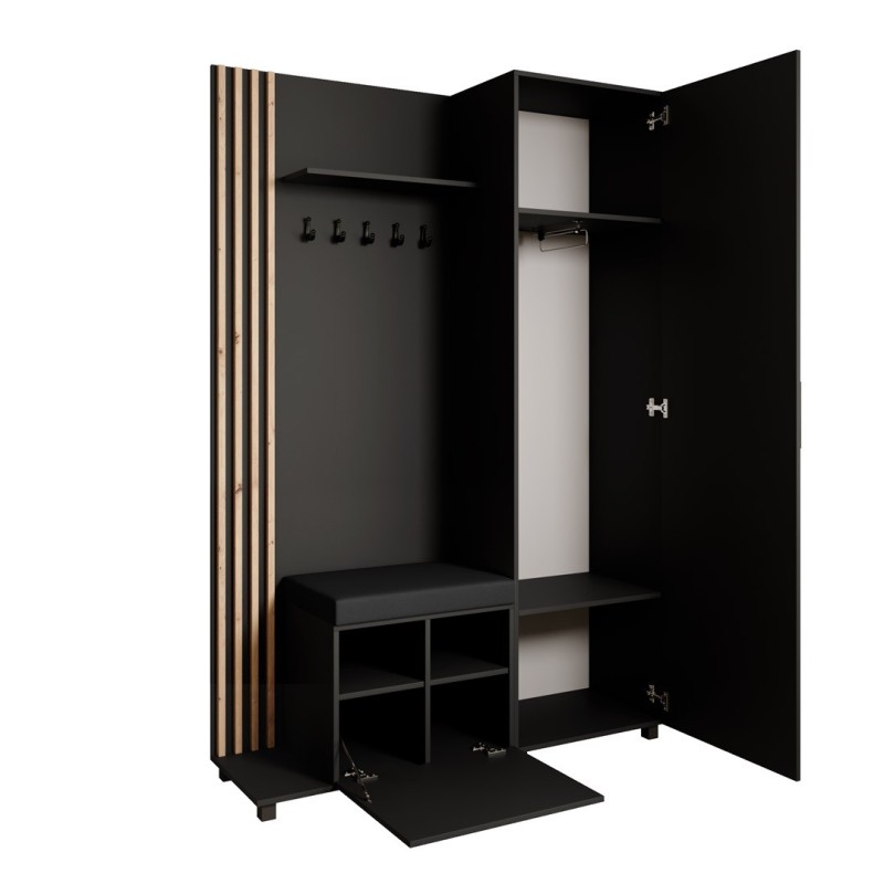 Šatní set s věšáky a zrcadlem LIVIA