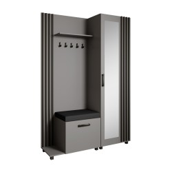 Šatní set s věšáky a zrcadlem LIVIA