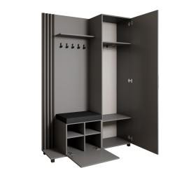 Šatní set s věšáky a zrcadlem LIVIA