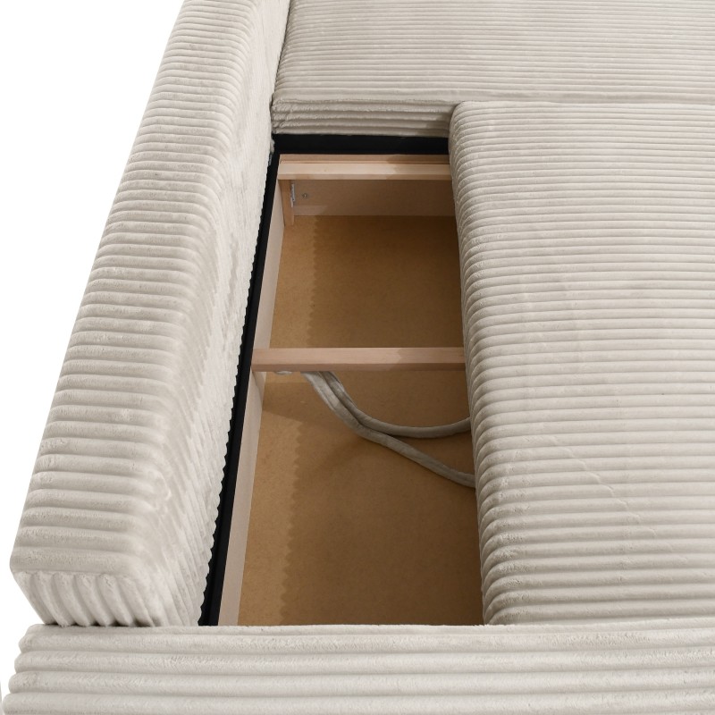 Rohová pohovka PORTO do L s funkcí spaní a úložným boxem