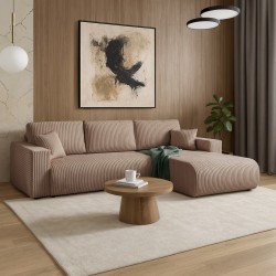 Rohová pohovka PORTO do L s funkcí spaní a úložným boxem