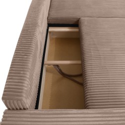 Rohová pohovka PORTO do L s funkcí spaní a úložným boxem