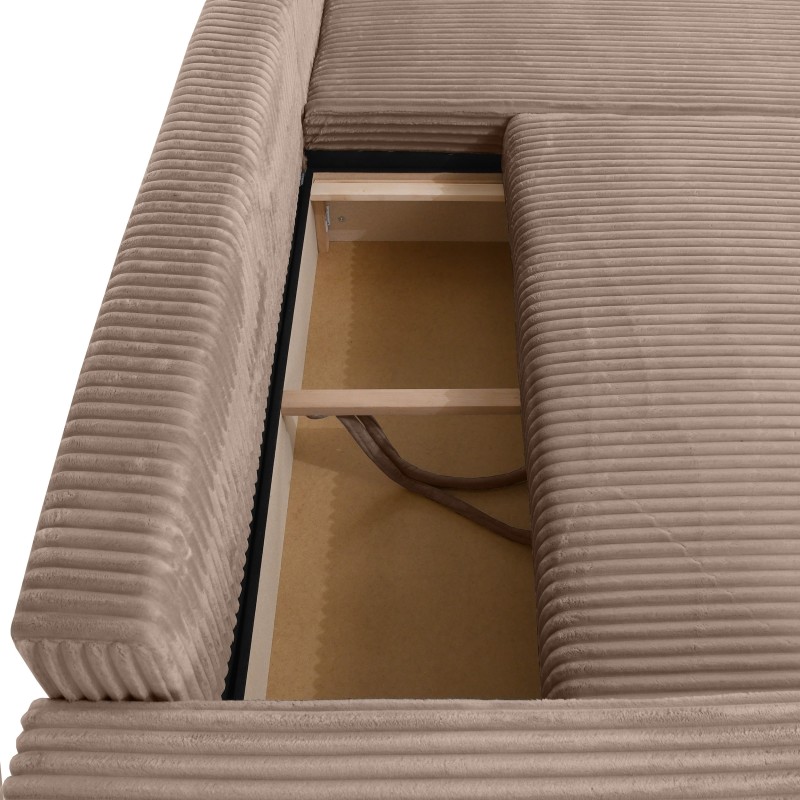 Rohová pohovka PORTO do L s funkcí spaní a úložným boxem