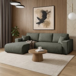 Rohová pohovka PORTO do L s funkcí spaní a úložným boxem