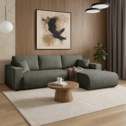 Rohová pohovka PORTO do L s funkcí spaní a úložným boxem