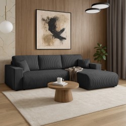 Rohová pohovka PORTO do L s funkcí spaní a úložným boxem