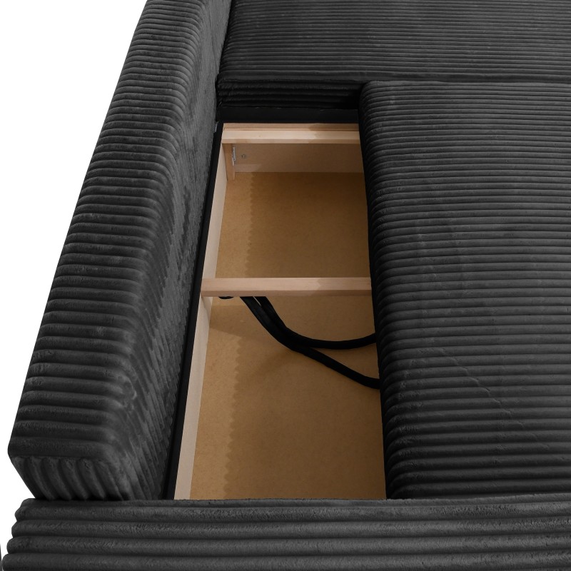 Rohová pohovka PORTO do L s funkcí spaní a úložným boxem