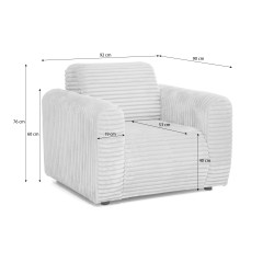 Křeslo PUERTO v látce Tilia - styl a pohodlí do obývacího pokoje