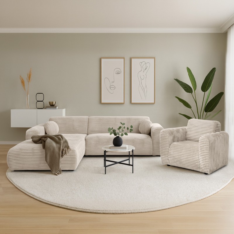 Křeslo PUERTO v látce Tilia - styl a pohodlí do obývacího pokoje