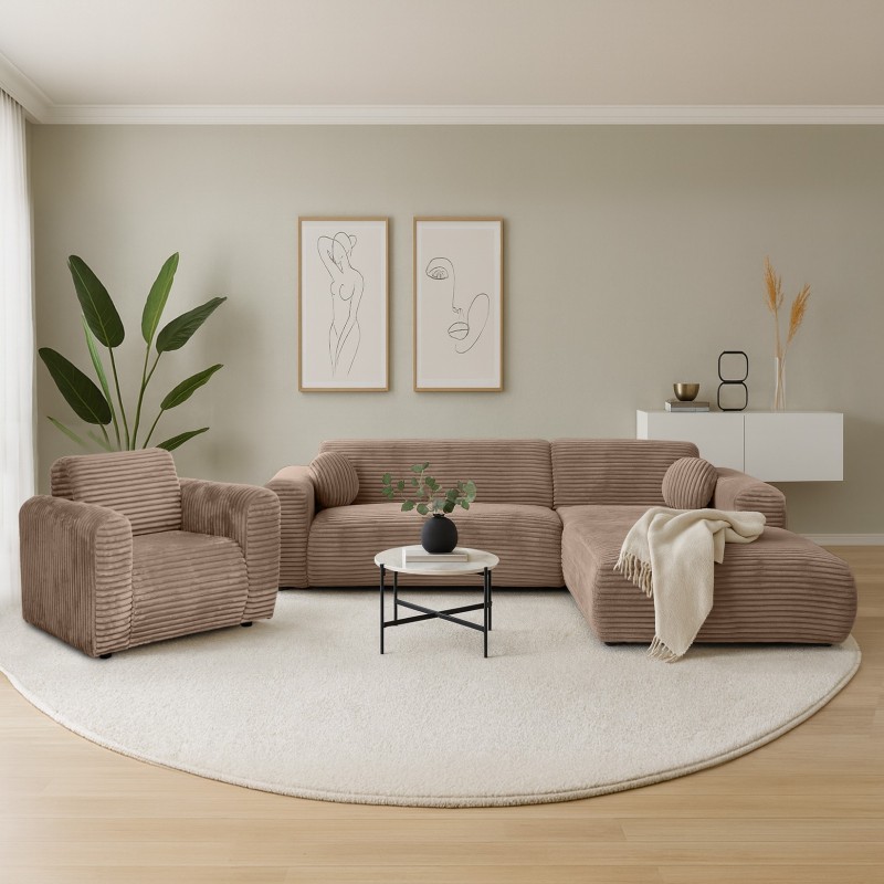 Křeslo PUERTO v látce Tilia - styl a pohodlí do obývacího pokoje