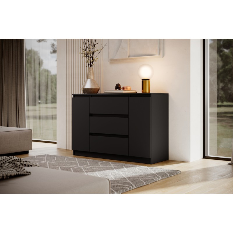 Dvoudveřová komoda se třemi zásuvkami LEMON | Beautysofa24.cz