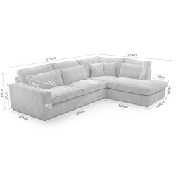 Obývací kout PARMA L 🛋️ BeautySofa24.cz