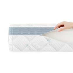 Zdravotní taštičková matrace MEDIRO CARE SENIOR - 7 zón, H2/H3, latex, kokos, TENCEL