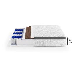 Taštičková matrace MEDIRO THERM SENIOR - oboustranný komfort H3/H4, 7 opěrných zón