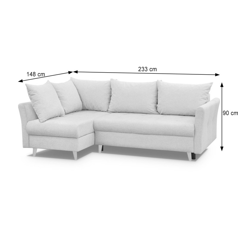 Rohová sedačka NERON - moderní, rozkládací rohová sedačka| BeautySofa24