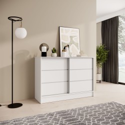 Komoda MIRELA se 2 posuvnými dveřmi - moderní a elegantní komoda do obývacího pokoje | BeautySofa24
