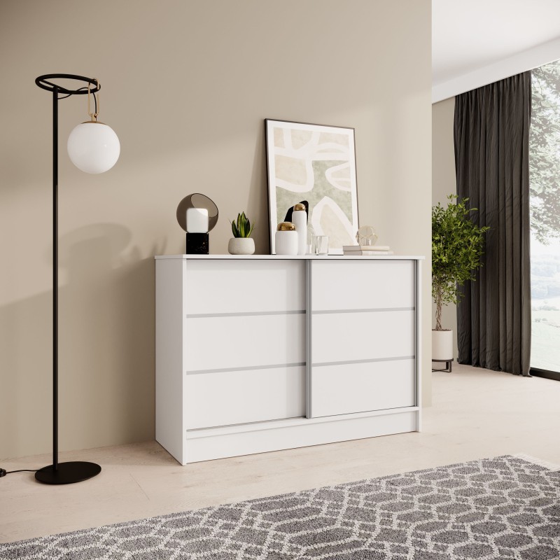 Komoda MIRELA se 2 posuvnými dveřmi - moderní a elegantní komoda do obývacího pokoje | BeautySofa24