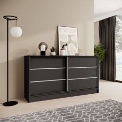 Komoda MIRELA se 2 posuvnými dveřmi - moderní a elegantní komoda do obývacího pokoje | BeautySofa24