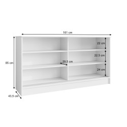 Komoda MIRELA se 2 posuvnými dveřmi - moderní a elegantní komoda do obývacího pokoje | BeautySofa24