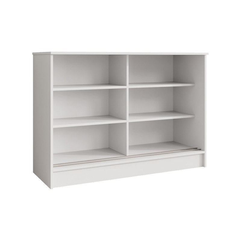 Komoda HORIZON - moderní komoda s lamelami a posuvnými dveřmi