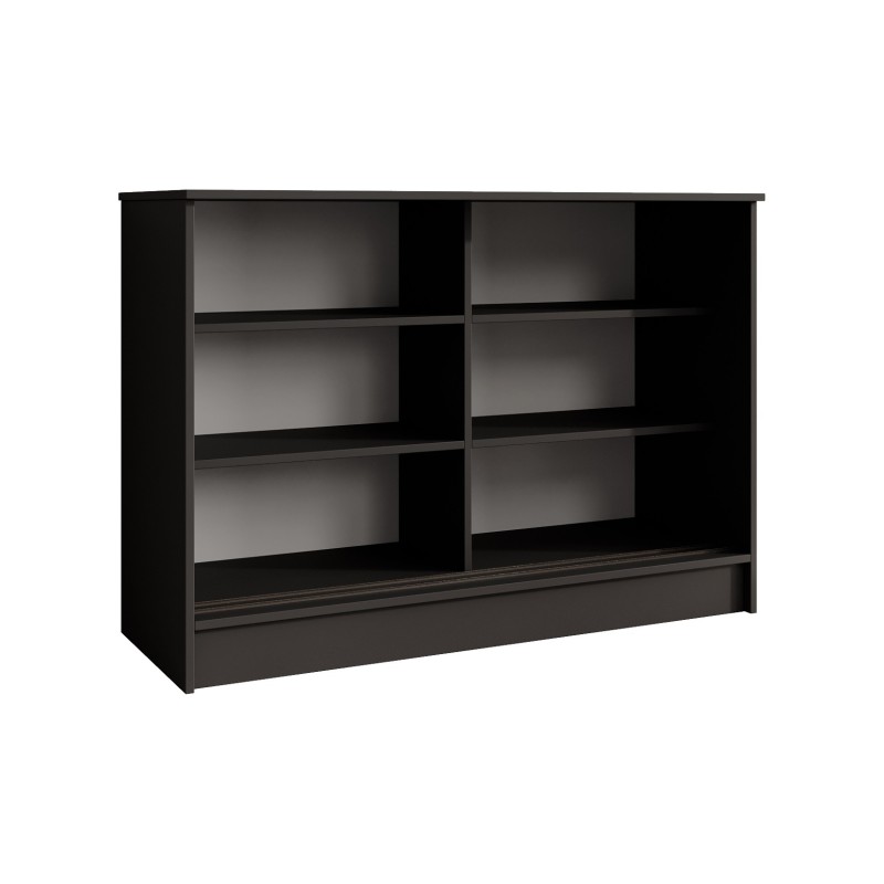 Komoda HORIZON - moderní komoda s lamelami a posuvnými dveřmi