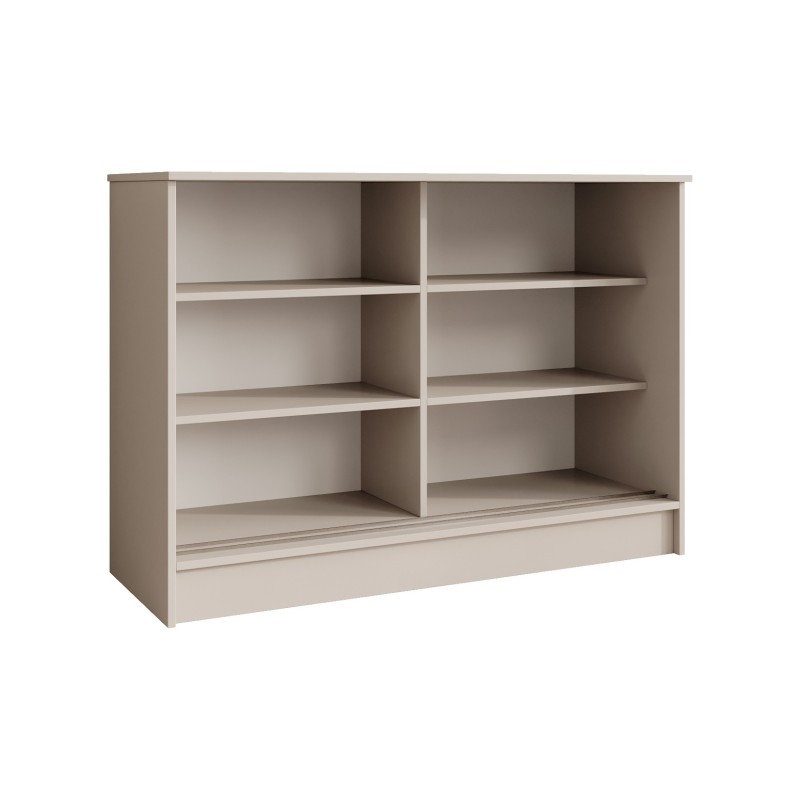 Komoda HORIZON - moderní komoda s lamelami a posuvnými dveřmi