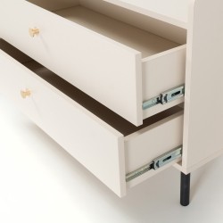 Skříň GLORIA - moderní se 2 zásuvkami a 3 dvířky