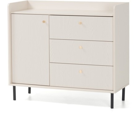 Komoda GLORIA - moderní se 3 zásuvkami a 1 dvířky