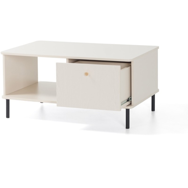 Lavice GLORIA - moderní s 1 zásuvkou, zlaté úchyty