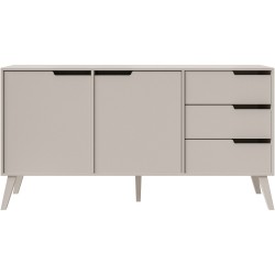 Komoda NOREL - moderní komoda se 3 zásuvkami a 2 dvířky