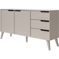 Komoda NOREL - moderní komoda se 3 zásuvkami a 2 dvířky