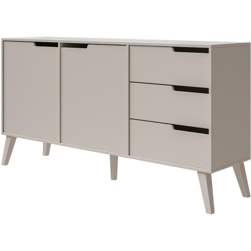 Komoda NOREL - moderní komoda se 3 zásuvkami a 2 dvířky