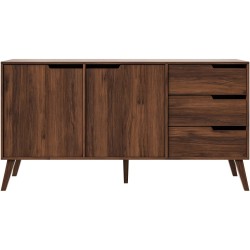 Komoda NOREL - moderní komoda se 3 zásuvkami a 2 dvířky